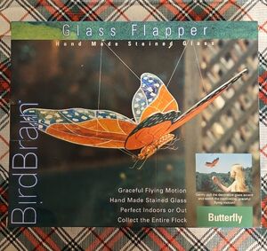 Hand Made Stained Glass Art Butterfly Flapper Garden Decor